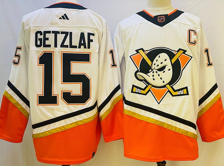 Men's Anaheim Ducks Ryan Getzlaf #15 White jersey