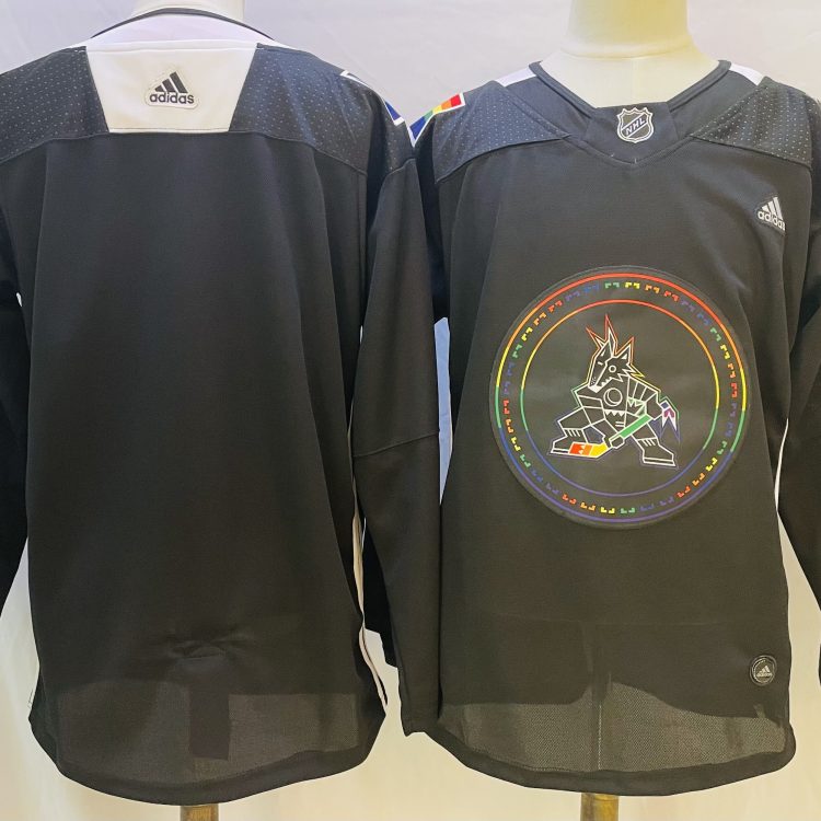 Men's Arizona Coyotes Black Blank Jersey