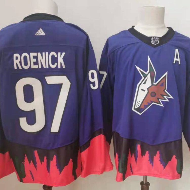 Men's Arizona Coyotes Jeremy Roenick #97 Blue Breakaway Jersey