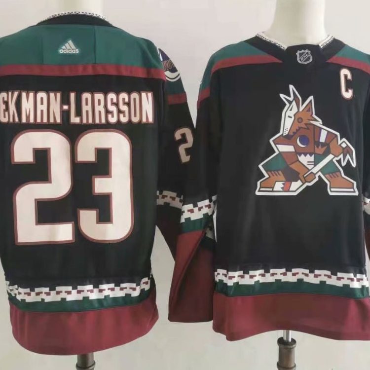 Men's Arizona Coyotes Oliver Ekman-Larsson #23 Black Home Breakaway Jersey
