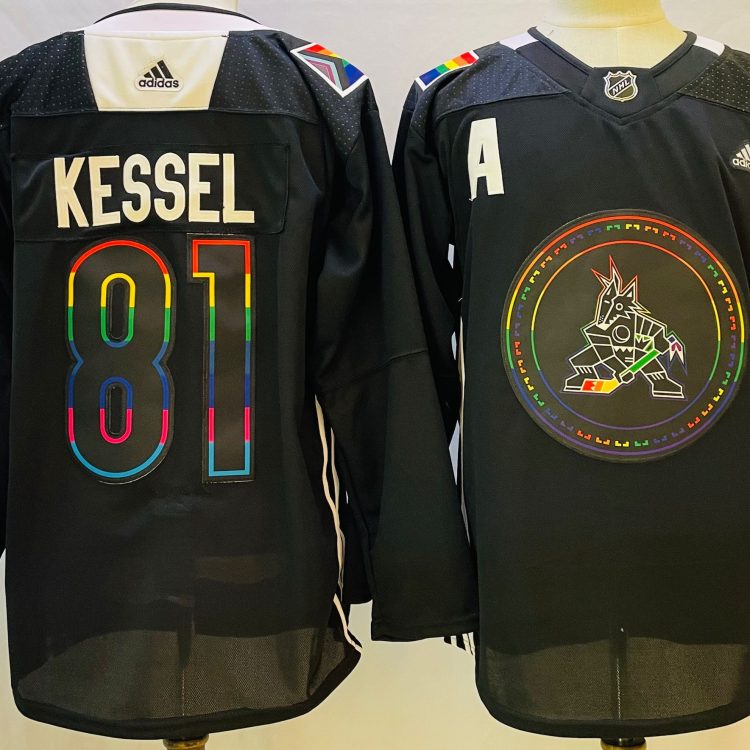 Men's Arizona Coyotes Phil Kessel #81 Black Breakaway Jersey
