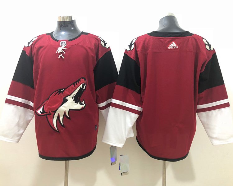 Men's Arizona Coyotes Red Breakaway Home Blank Jersey