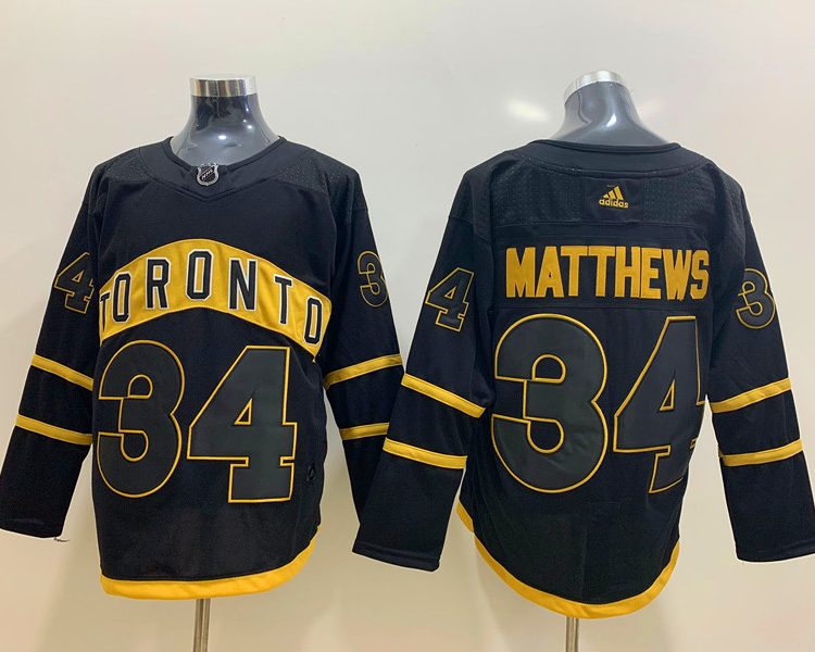 Men's Toronto Maple Leafs Auston Matthews #34 Black Jersey