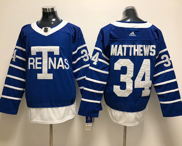 Men's Toronto Maple Leafs Auston Matthews #34 Blue Authentic Jersey