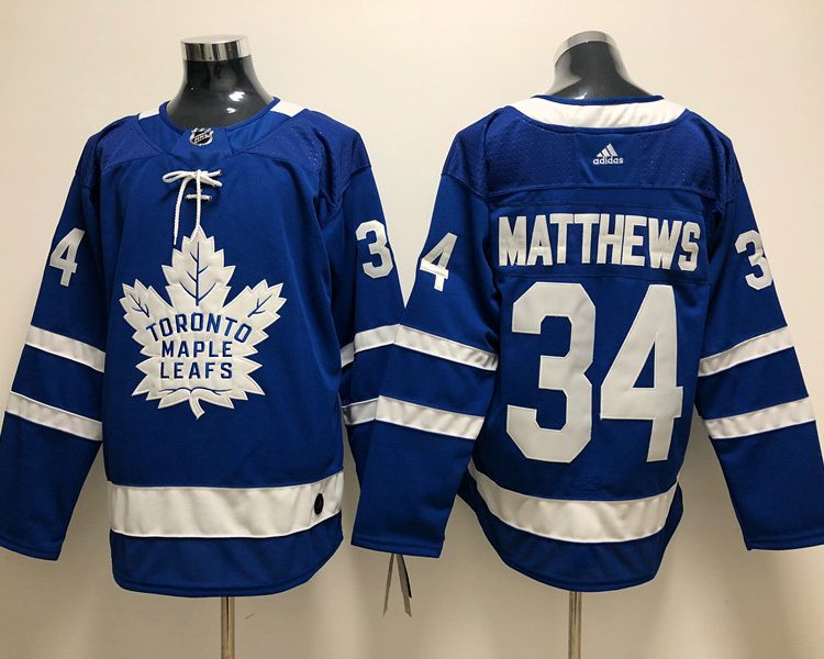 Men's Toronto Maple Leafs Auston Matthews #34 Blue Breakaway Jersey