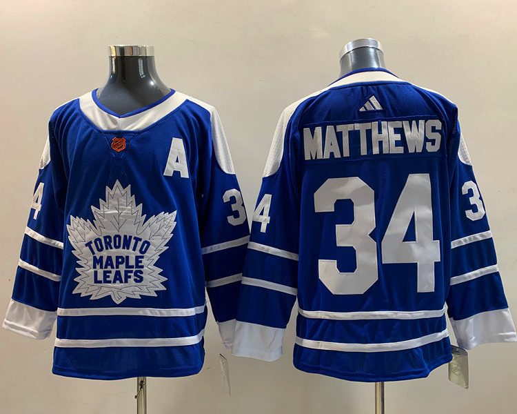 Men's Toronto Maple Leafs Auston Matthews #34 Blue Jersey
