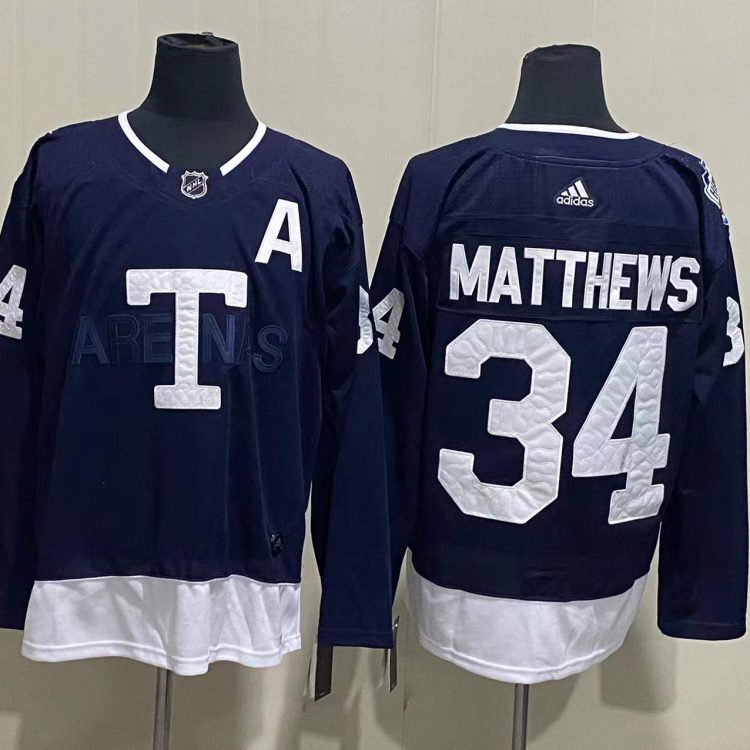 Men's Toronto Maple Leafs Auston Matthews #34 Blue Jersey