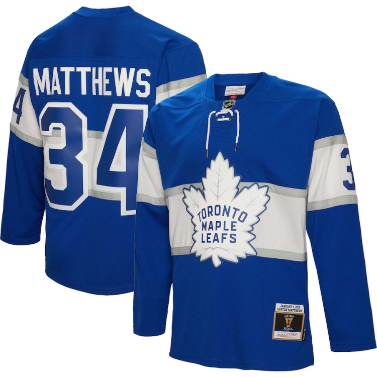 Men's Toronto Maple Leafs Auston Matthews #34 Blue Jersey