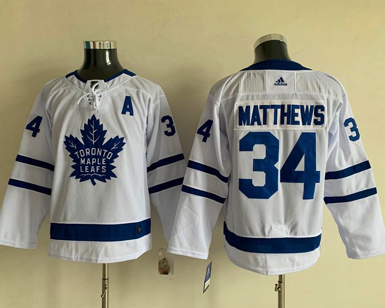 Men's Toronto Maple Leafs Auston Matthews #34 White Jersey