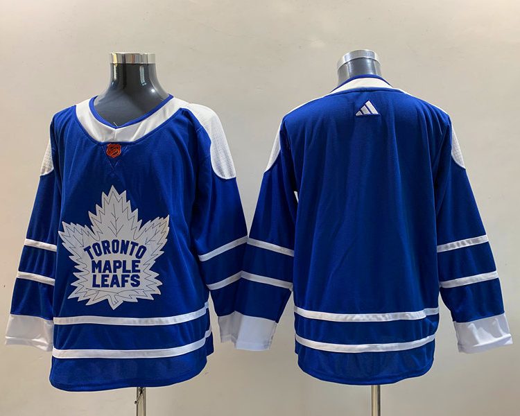 Men's Toronto Maple Leafs Blue Home Authentic Blank Jersey