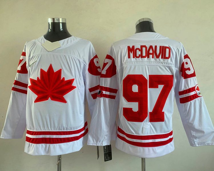 Men's Toronto Maple Leafs Connor McDavid #97 White Jersey