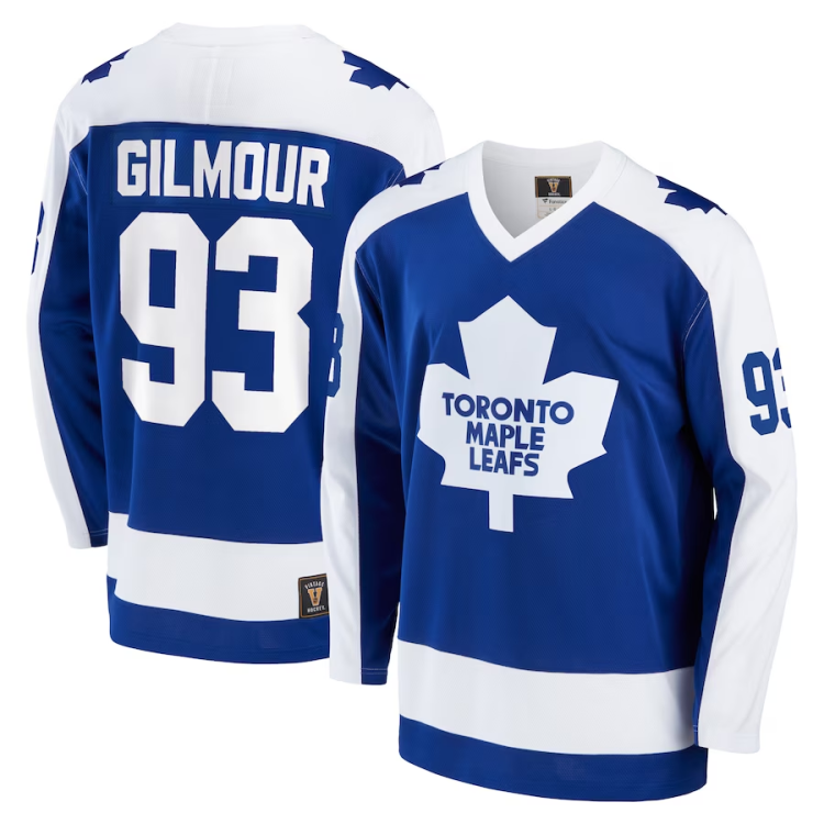 Men's Toronto Maple Leafs Doug Gilmour #93 Blue Jersey