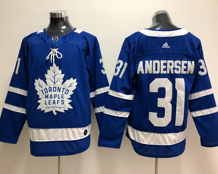 Men's Toronto Maple Leafs Frederik Andersen #31 Blue Jersey