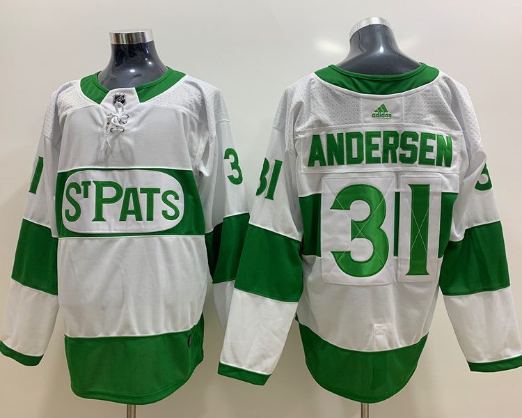Men's Toronto Maple Leafs Frederik Andersen #31 White Authentic Jersey