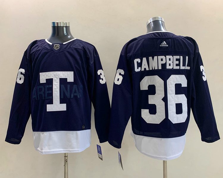 Men's Toronto Maple Leafs Jack Campbell #36 Blue Authentic Jersey