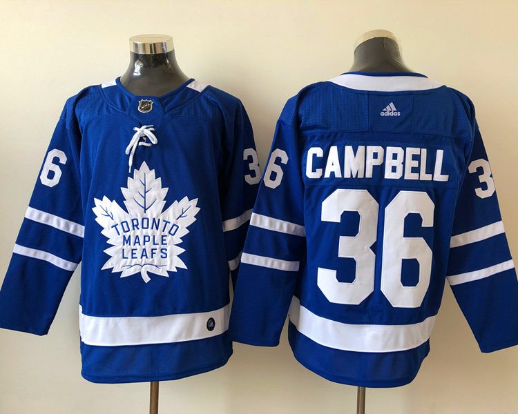 Men's Toronto Maple Leafs Jack Campbell #36 Blue Jersey