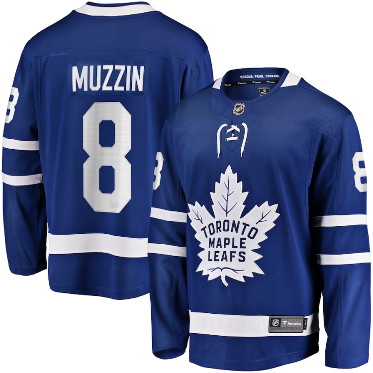 Men's Toronto Maple Leafs Jake Muzzin #8 Blue Jersey