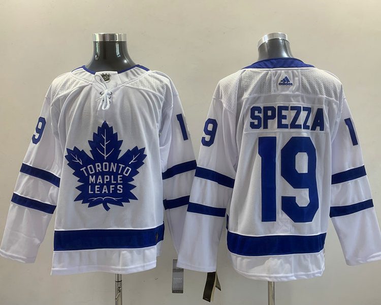 Men's Toronto Maple Leafs Jason Spezza #19 White Jersey