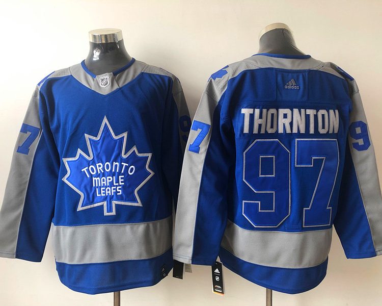 Men's Toronto Maple Leafs Joe Thornton #97 Blue Jersey