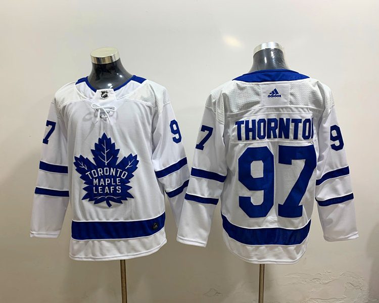 Men's Toronto Maple Leafs Joe Thornton #97 White Jersey