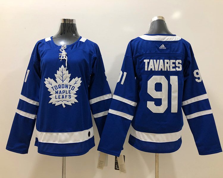 Men's Toronto Maple Leafs John Tavares #91 Blue Authentic Jersey
