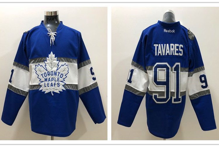 Men's Toronto Maple Leafs John Tavares #91 Blue Jersey