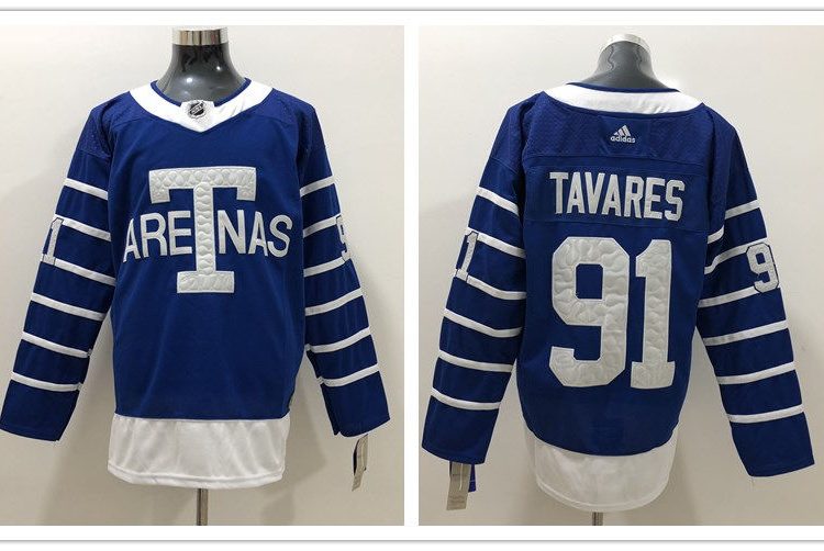 Men's Toronto Maple Leafs John Tavares #91 Blue Jersey
