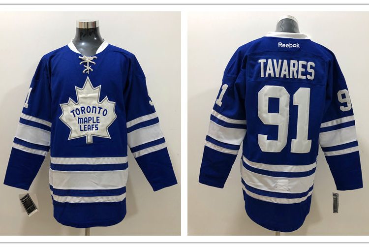 Men's Toronto Maple Leafs John Tavares #91 Blue Jersey