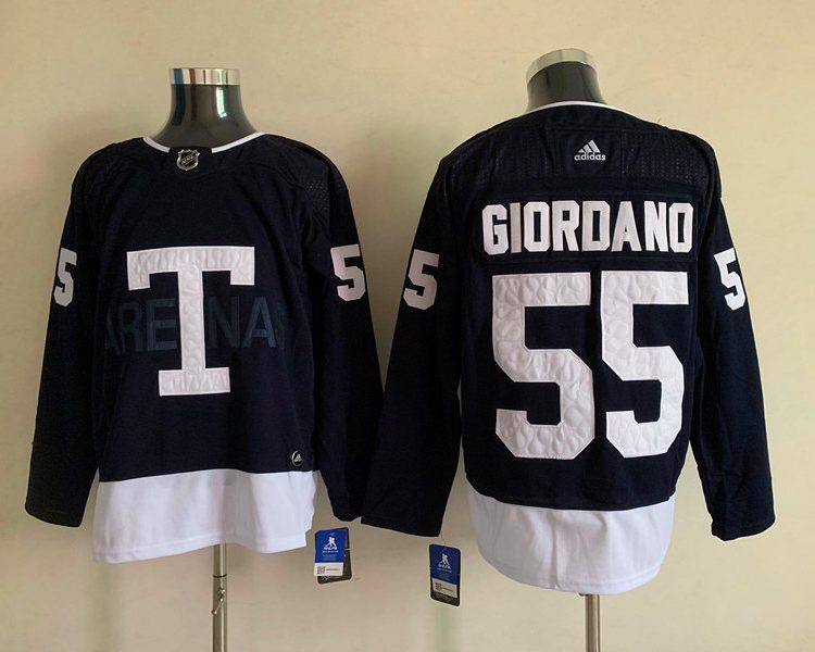 Men's Toronto Maple Leafs Mark Giordano #55 Blue Jersey