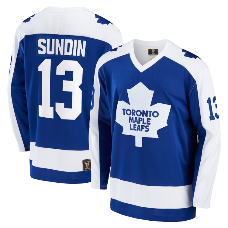 Men's Toronto Maple Leafs Mats Sundin #13 Blue Jersey