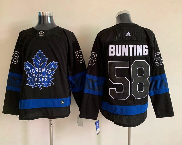 Men's Toronto Maple Leafs Michael Bunting #58 Black Jersey