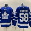 Men's Toronto Maple Leafs Michael Bunting #58 Blue Jersey