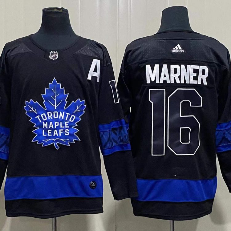 Men's Toronto Maple Leafs Mitch Marner #16 Black Jersey