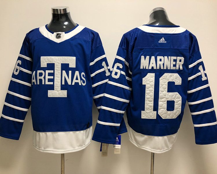 Men's Toronto Maple Leafs Mitch Marner #16 Blue Authentic Jersey
