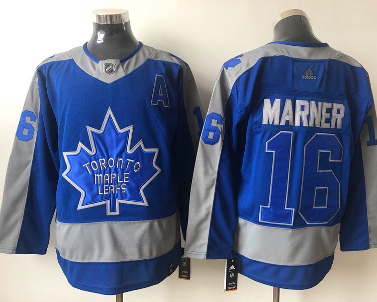 Men's Toronto Maple Leafs Mitch Marner #16 Blue Breakaway Jersey