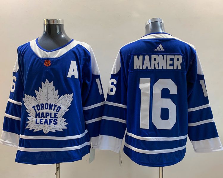 Men's Toronto Maple Leafs Mitch Marner #16 Blue Team Jersey