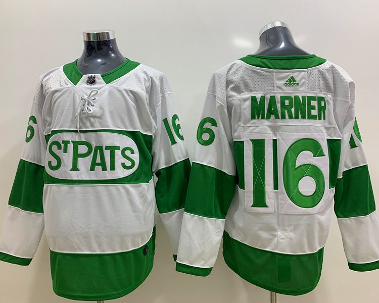 Men's Toronto Maple Leafs Mitch Marner #16 White Jersey