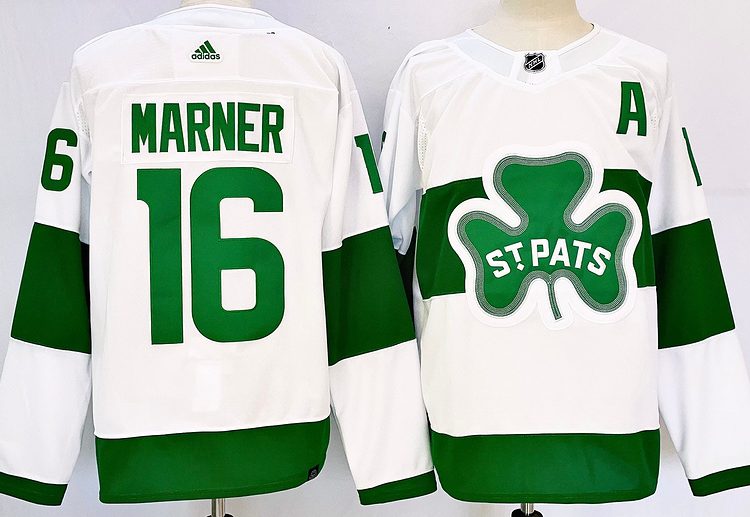 Men's Toronto Maple Leafs Mitch Marner #16 White Jersey