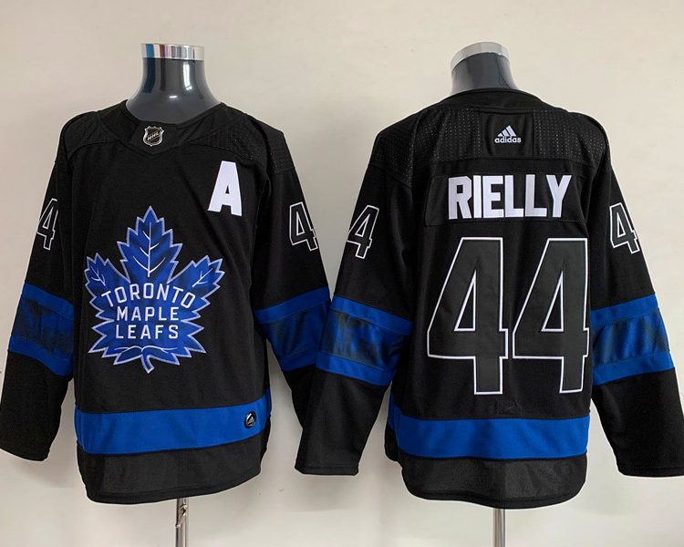Men's Toronto Maple Leafs Morgan Rielly #44 Black Authentic Jersey