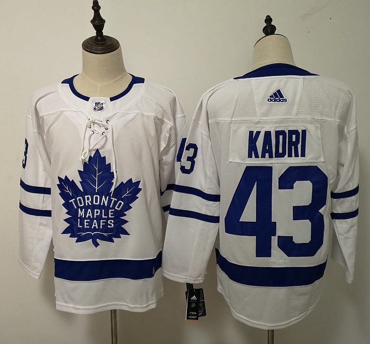 Men's Toronto Maple Leafs Nazem Kadri #43 White Jersey
