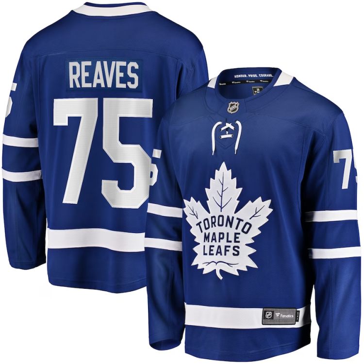 Men's Toronto Maple Leafs Ryan Reaves #75 Blue Jersey