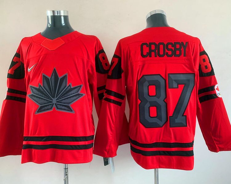 Men's Toronto Maple Leafs Sidney Crosby #87 Red Jersey