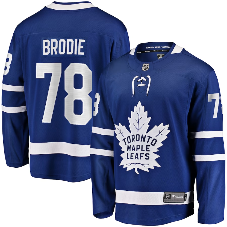 Men's Toronto Maple Leafs T.J. Brodie #78 Blue Jersey
