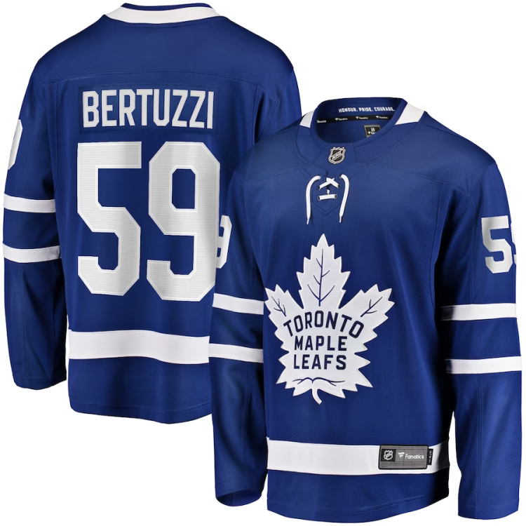 Men's Toronto Maple Leafs Tyler Bertuzzi #59 Blue Jersey