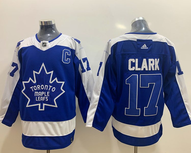 Men's Toronto Maple Leafs Wendel Clark #17 Blue Breakaway Jersey