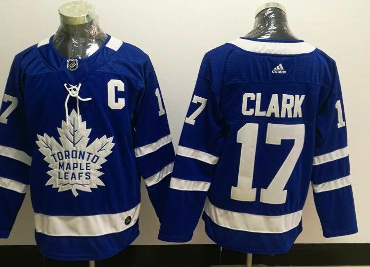 Men's Toronto Maple Leafs Wendel Clark #17 Blue Jersey