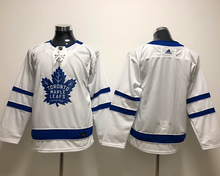 Men's Toronto Maple Leafs White Breakaway Away Blank Jersey