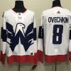 Men's Washington Capitals Alex Ovechkin #8 White Home Breakaway Jersey