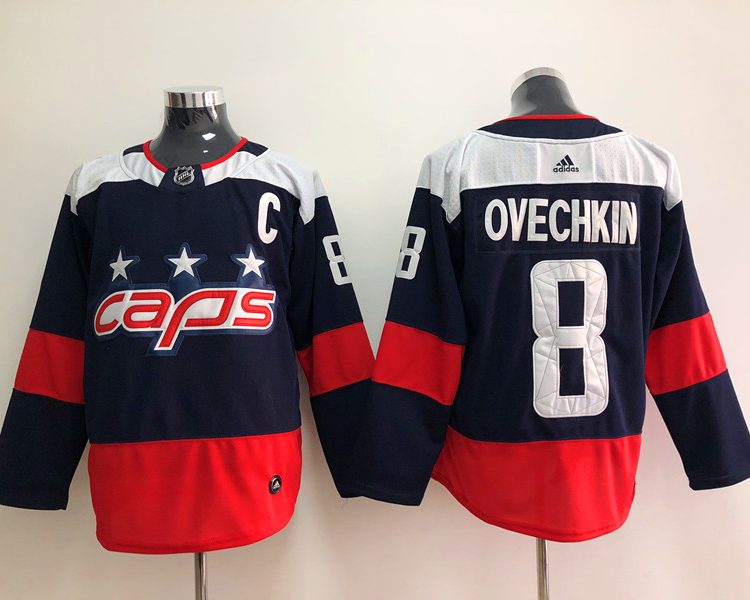 Men's Washington Capitals Alexander Ovechkin #8 Navy Home Breakaway Jersey