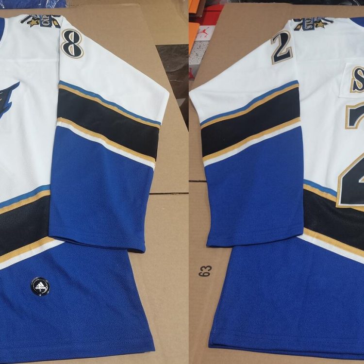 Men's Washington Capitals Alexander Semin #28 White Blue jersey